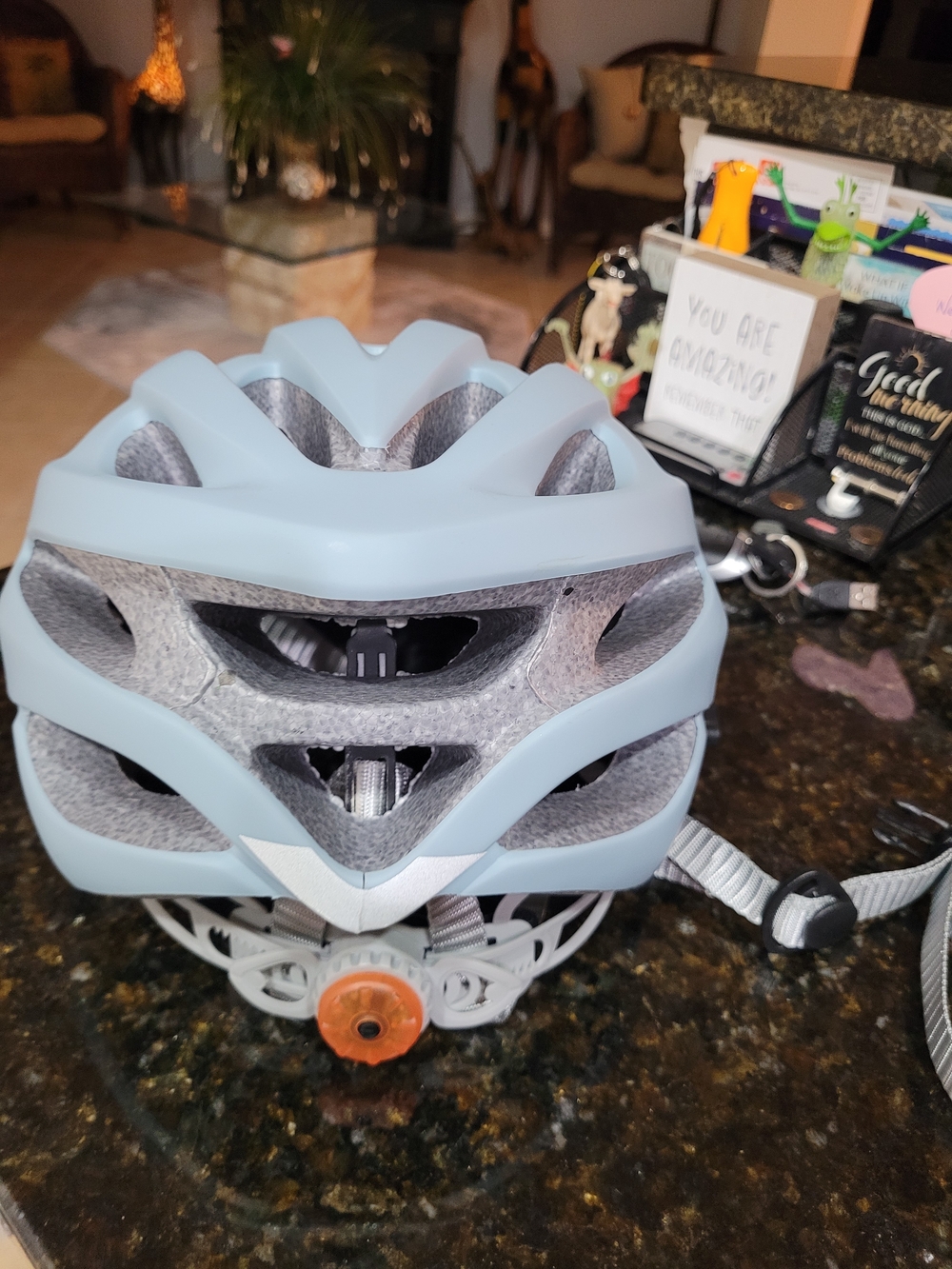 Light Blue Adult Bike Helmet